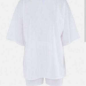 Missguided biker shirt set